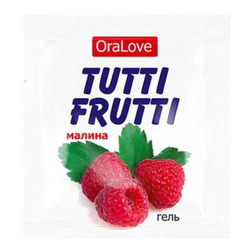 Пробник гель-смазки Tutti-frutti с малиновым вкусом 4 г в Mirra
