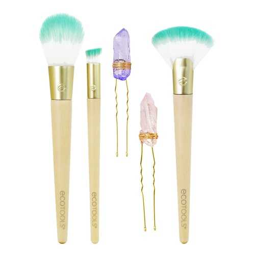 Набор Ecotools Glossy Finish - 3 кисти + 2 заколки для волос в Mirra