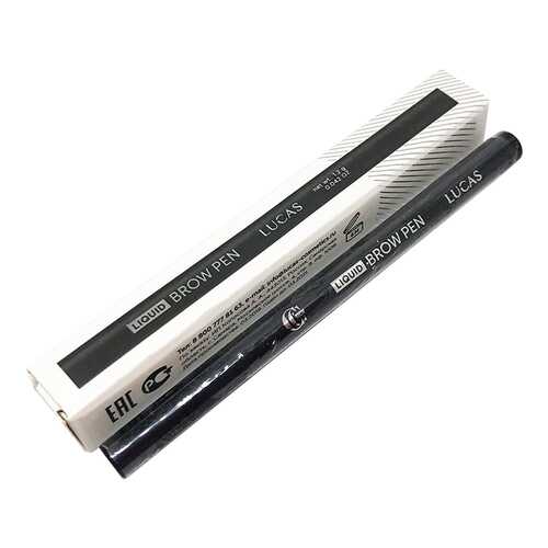 Фломастер для бровей темно-коричневый Lucas Cosmetics Liquid Brow Pen CC Brow Dark Brown в Mirra