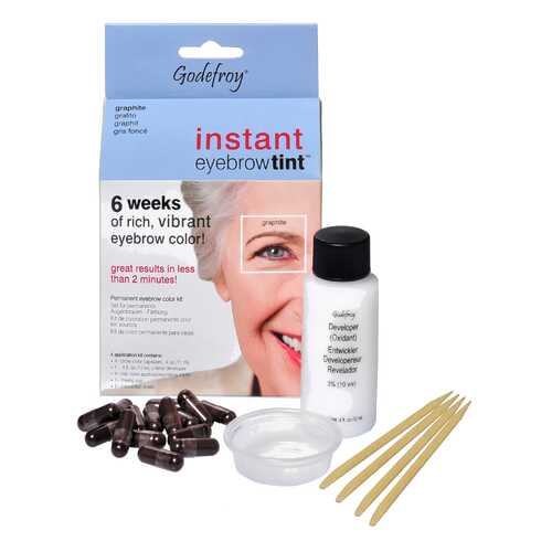 Краска для бровей Godefroy Instant Eyebrow Tint Kit 506 Graphite 15 капсул в Mirra