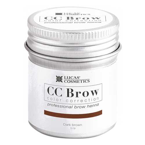 Краска для бровей LUCAS' COSMETICS CC Brow Dark Brown баночка 5 гр в Mirra