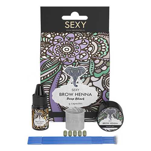 Краска для бровей Sexy Brow Henna Черная хна в Mirra