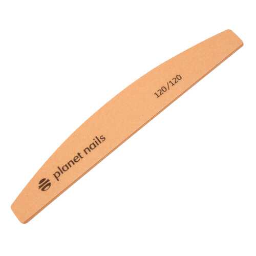 Пилка для ногтей широкая полукруглая персиковая Mylar 120/120 Planet Nails 139-20228 в Mirra