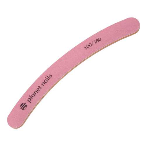 Пилка Planet Nails Mylar, бумеранг, 100/180 Розовая в Mirra