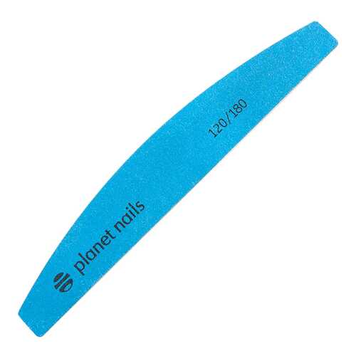 Пилка широкая Planet Nails Mylar Flexible полукруглая, 120/180 Синяя в Mirra
