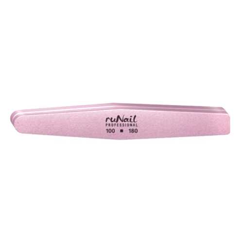 Шлифовщик универсальный ruNail, ромб, 100/180 Розовый в Mirra