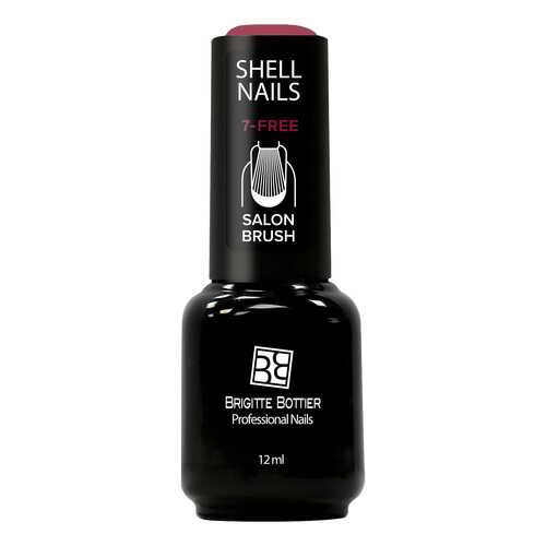 Гель-лак для ногтей Brigitte Bottier Shell Nails тон 976 вишневый с мелкими блестками 12мл в Mirra