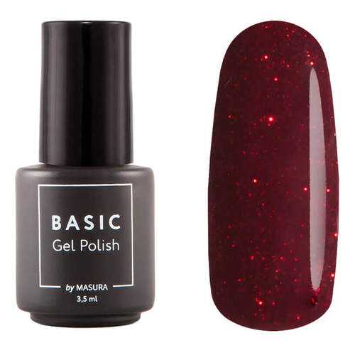 Гель-лак Masura BASIC Искры Бордо, 3,5 мл в Mirra