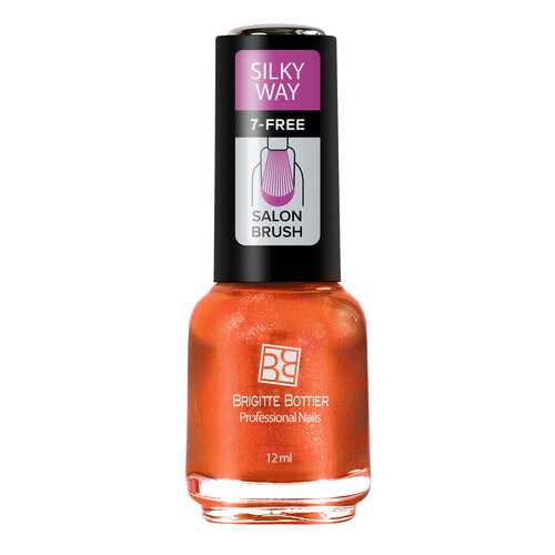 Лак для ногтей Brigitte Bottier Silky Way тон 573 оранжевый, 12мл в Mirra