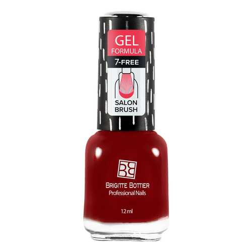 Лак с гелевым эффектом Brigitte Bottier Gel Formula тон 53 темная вишня, 12 мл в Mirra