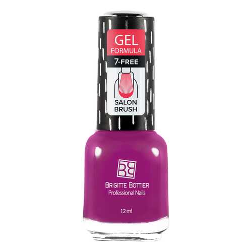 Лак с гелевым эффектом Brigitte Bottier Gel Formula тон 60 фуксия, 12 мл в Mirra