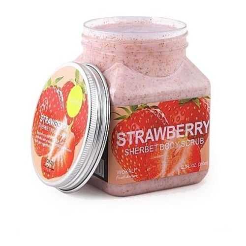 Скраб для тела Wokali Strawberry Sherbet Body Scrub Клубника 350 мл в Mirra