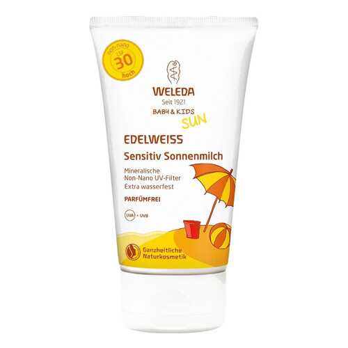 Натуральный солнцезащитный крем Weleda для детей SPF30 150 мл в Mirra