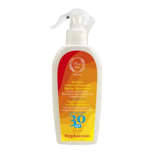 Солнцезащитный спрей Fresh Line Hephaestus High Protection Invisible SPF 30 200 мл в Mirra