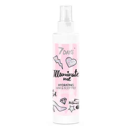 Увлажняющий мист для волос и тела 7DAYS ILLUMINATE ME ROSE GIRL, 180 мл в Mirra