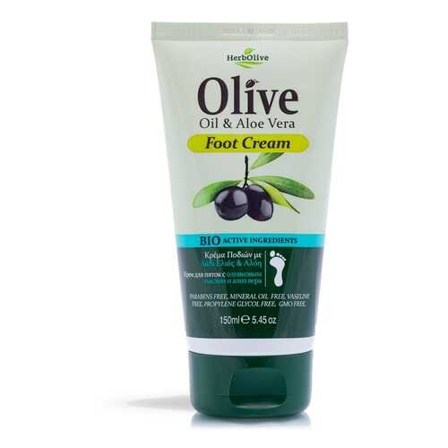 Крем для ног с алоэ вера Herbolive Olive Oil&Aloe Vera Foot Cream в Mirra