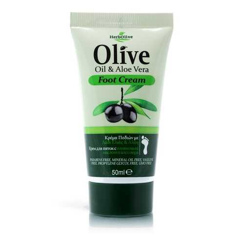 Мини крем для ног с экстрактом алоэ вера Herbolive Olive Oil&Aloe Vera Foot Cream в Mirra