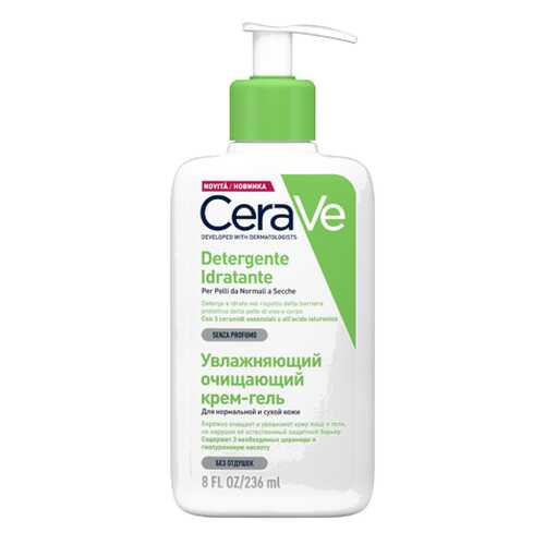 Очищающий крем-гель CeraVe Detergente Inratante для нормальной и сухой кожи 236 мл в Mirra