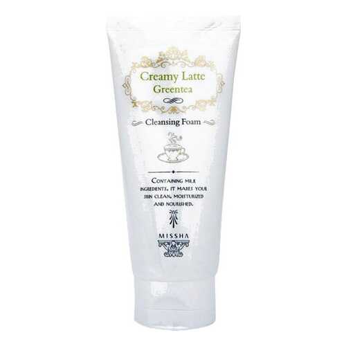 Пенка для умывания Missha Creamy Latte Cleansing Foam Green Tea 172 мл в Mirra