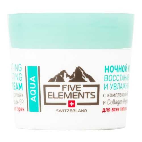 Крем для лица Five Elements Aqua Regenerating and hydrating night cream в Mirra