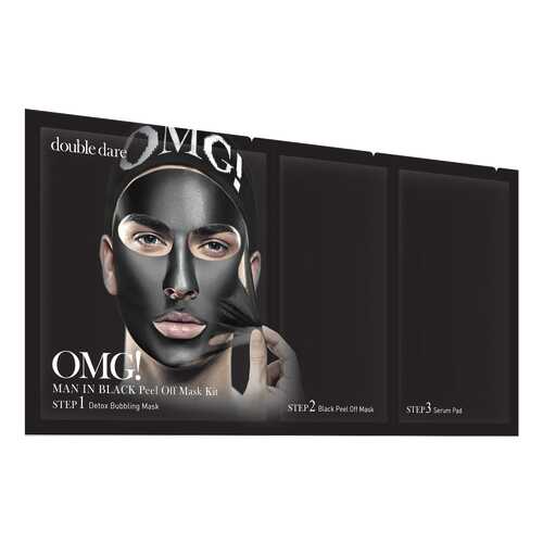 Маска для лица Double Dare OMG! Man In Black Peel Off Mask Kit 15 г в Mirra