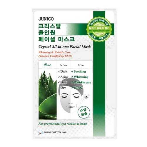 Маска для лица MJ CARE Junico Crystal All-in-one Facial Mask Aloe 25 г в Mirra