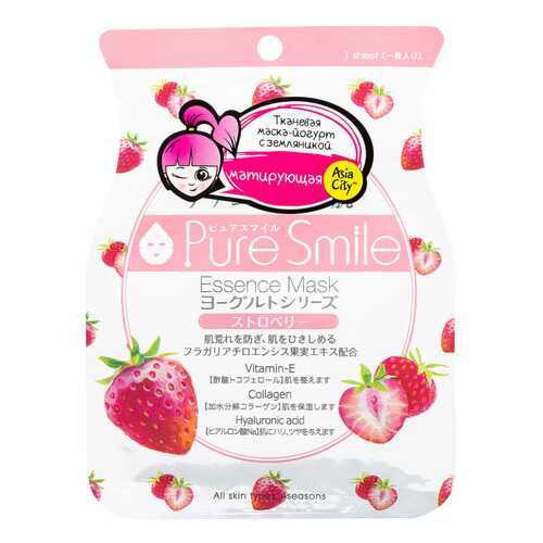 Маска для лица Sun Smile Yougurt c земляникой в Mirra