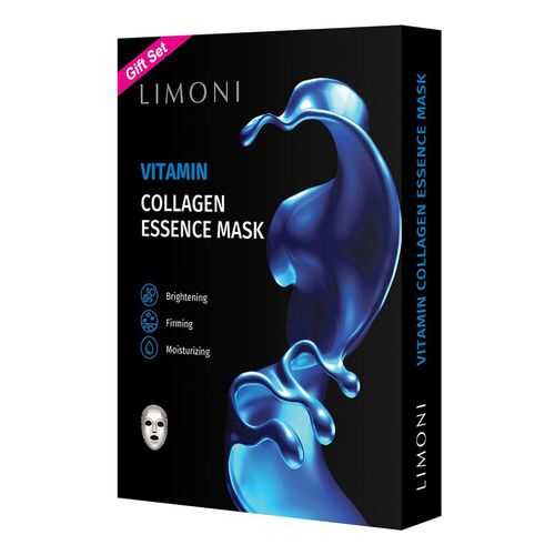 Тканевые маски Limoni Vitamin Collagen Set витаминизирующие с коллагеном, 6 шт в Mirra