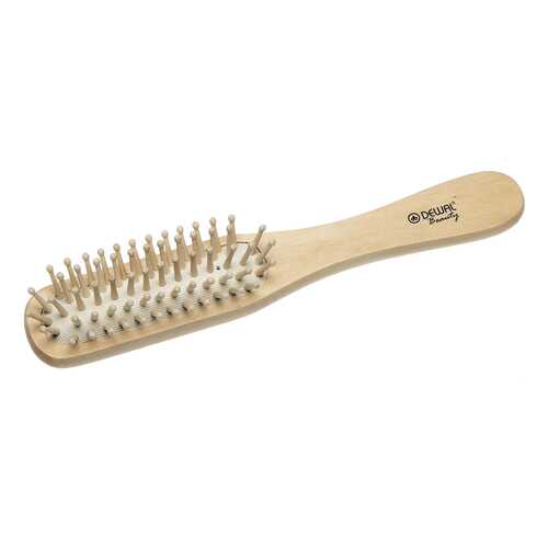 Щетка Dewal Beauty массажная с деревянным штифтом, прямоугольная в Mirra