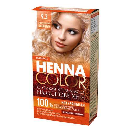 Краска для волос Фитокосметик Henna Color 9.3 Жемчужный блондин 115 мл в Mirra