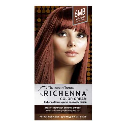Краска для волос RICHENNA Color Cream 6MB Mahogany в Mirra
