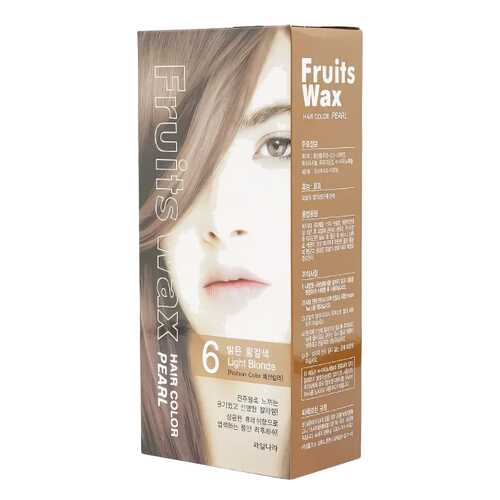 Краска для волос Welcos Fruits Wax Pearl Hair Color 06 Light Blonde 60 мл в Mirra