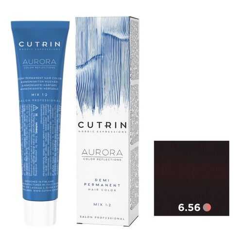 Крем-краситель AURORA DEMI PERMANENT CUTRIN 6.56 бессонная ночь 60 мл в Mirra
