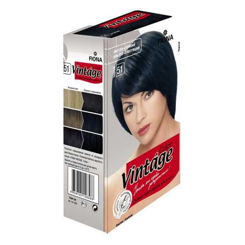 Крем краска FIONA Vintage Color тон 51 черный в Mirra
