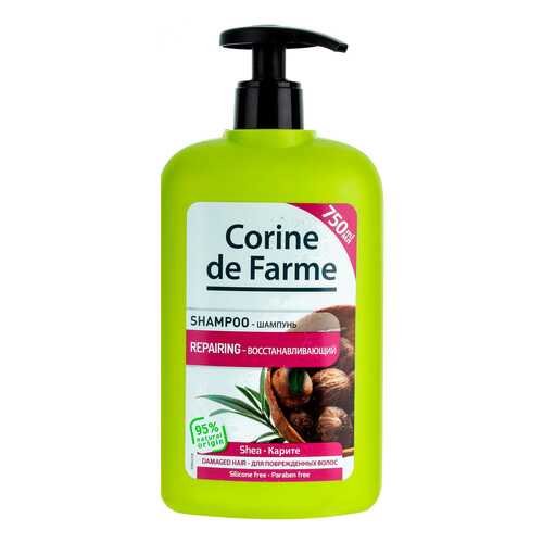 Шампунь Corine de Farme Оздоравливающий с маслом карите 750 мл в Mirra